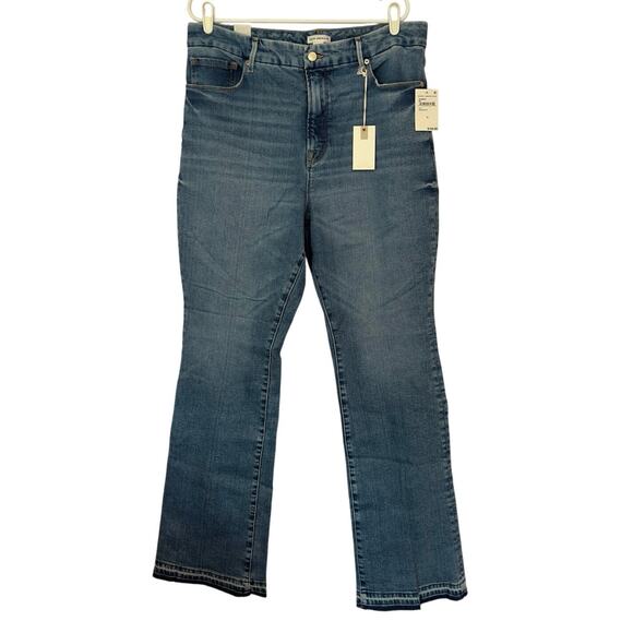 Good American Denim - NWT Good American Good Classic Boot High Rise Denim Jeans Size 16 Indigo 412